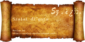 Szalai Ágota névjegykártya